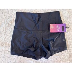 RIP-IT Womens Volleyball Shorts Black High Rise 3 Inch Inseam Size Large